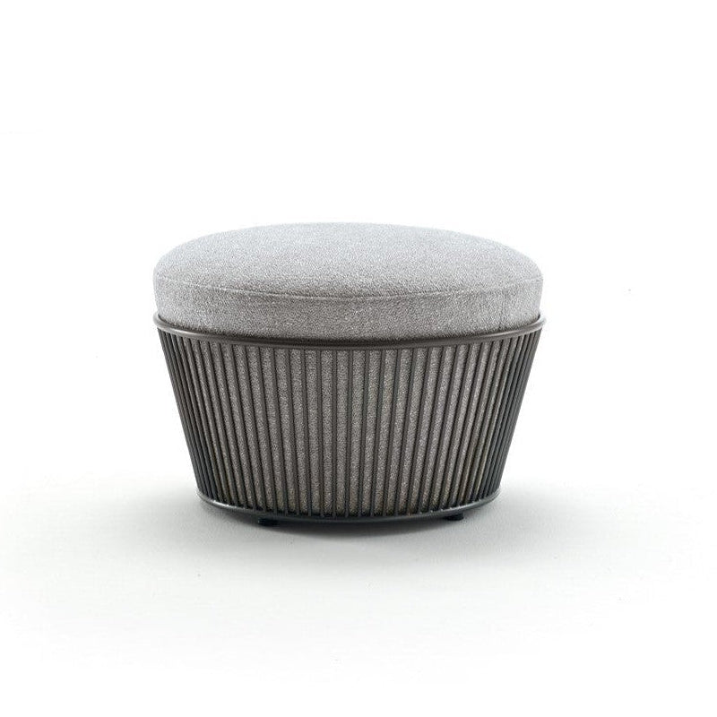 Aria Tailored Round Ottoman