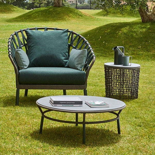 Enveloping Woven Outdoor Armchair