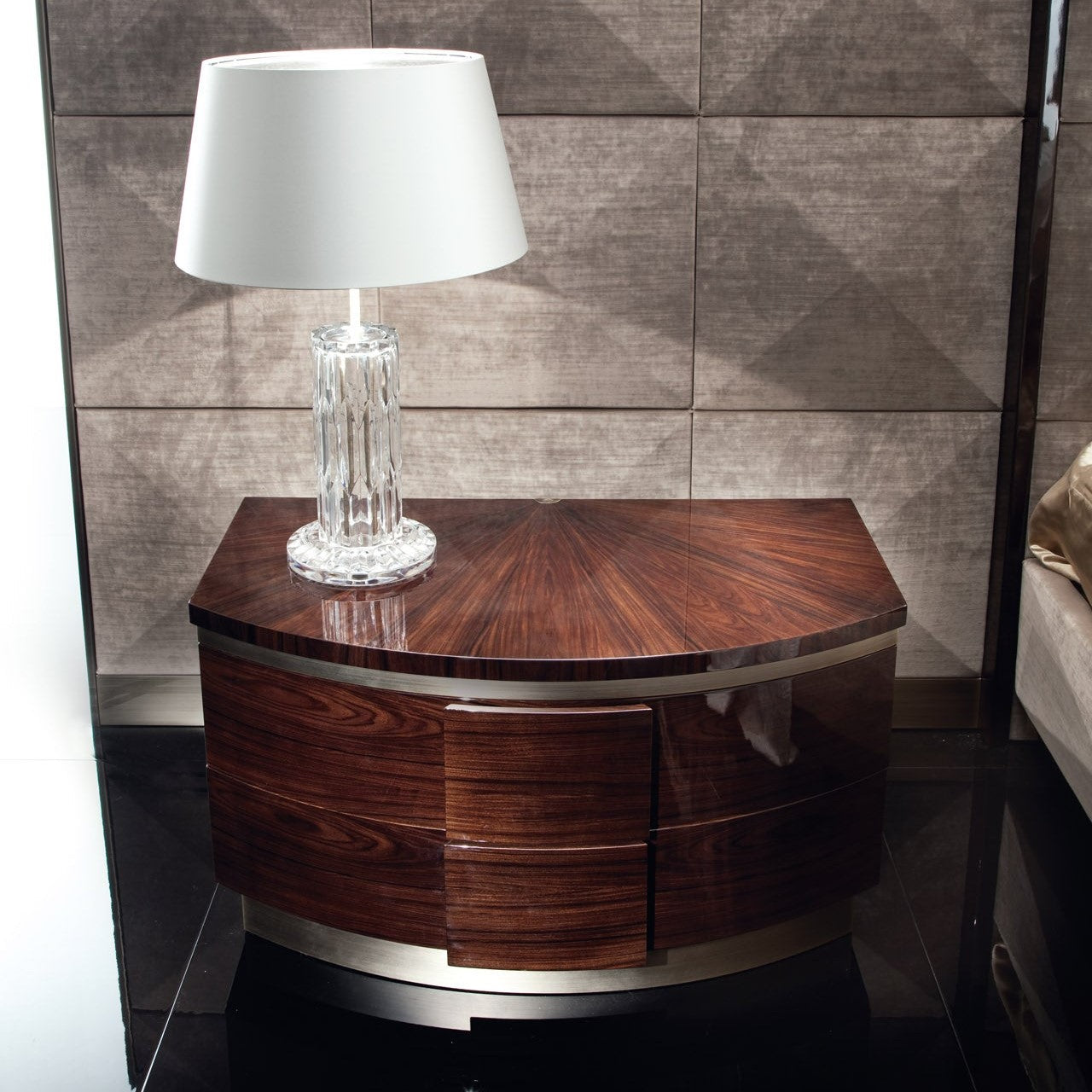 Coliseum Rosewood Bedside Table