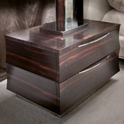 Ebony Makassar Elite Nightstand