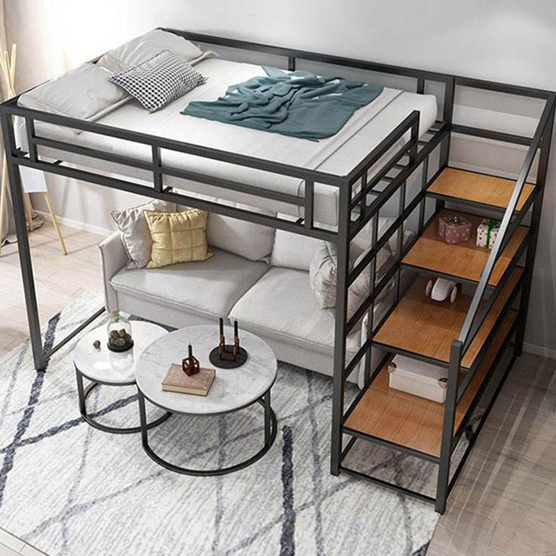 Loft Bed with Storage Stairs – Space-Saving