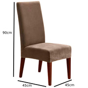 Gray wooden dining chair