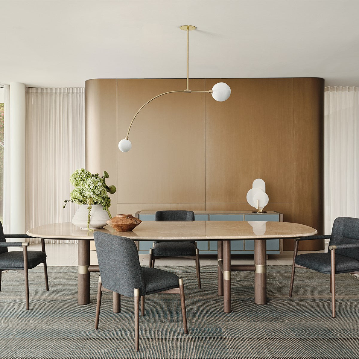Monolith Tri-Column Dining Table