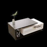 black and white coffee table
