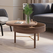 Round Coffee Table with Storage