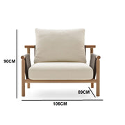 Mixed Material Outdoor Armchair