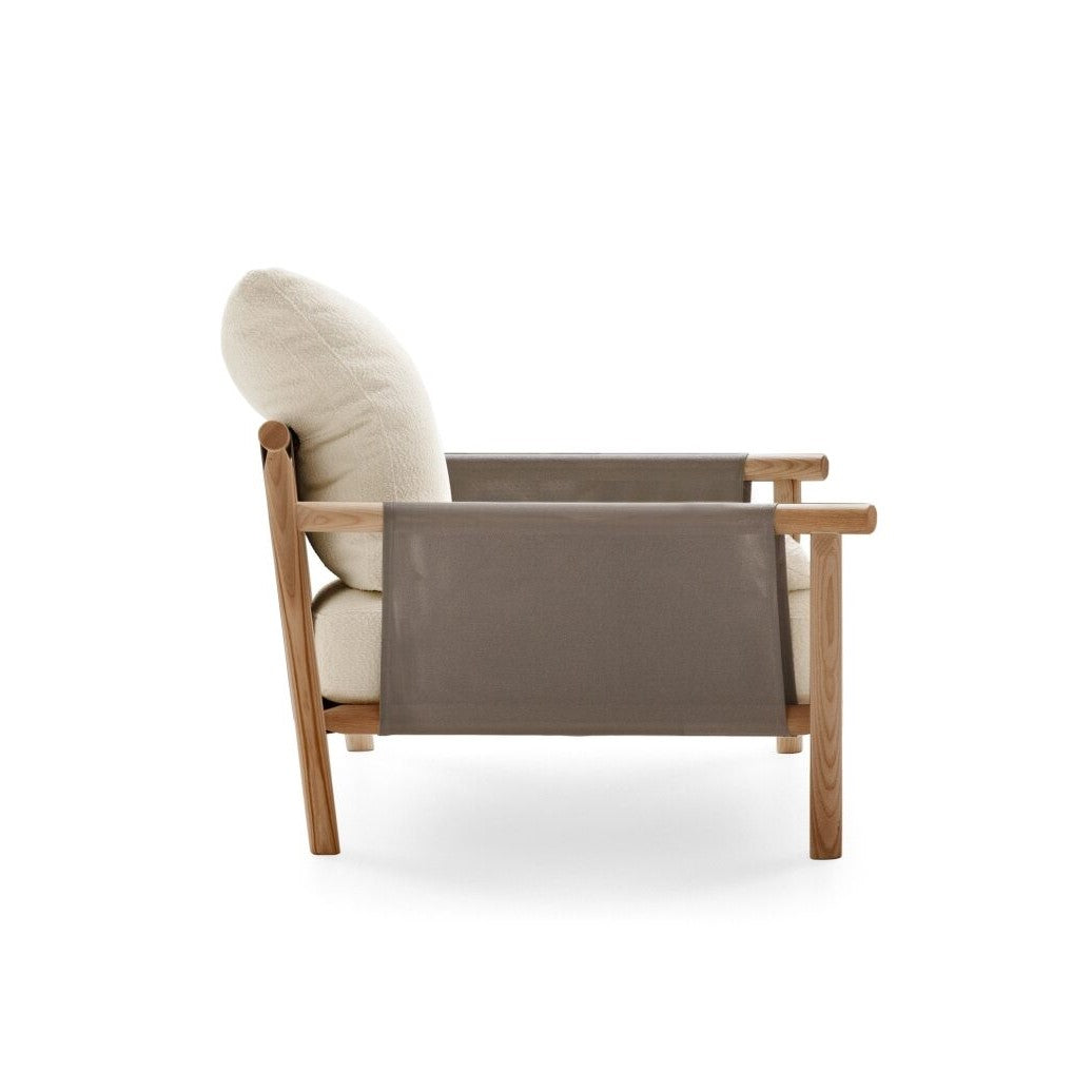 Mixed Material Outdoor Armchair