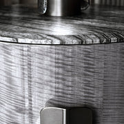 Figured Mowinghi Round Night Table