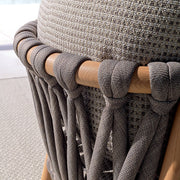 Diamond-Weave Outdoor Armchair