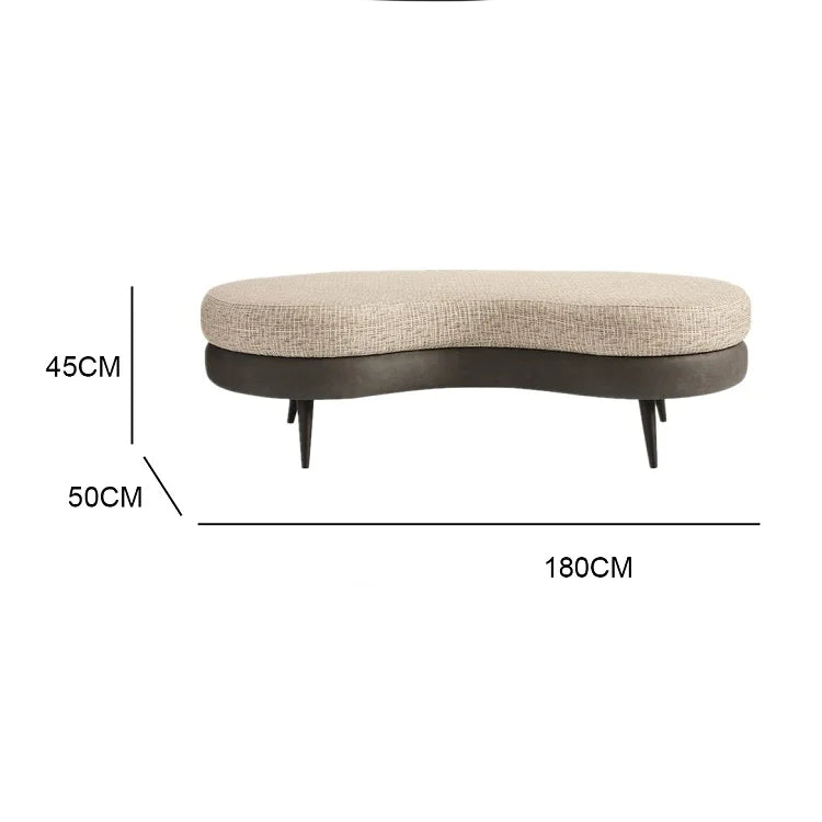 A comfortable bench with a unique design