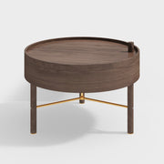 Round Coffee Table with Storage