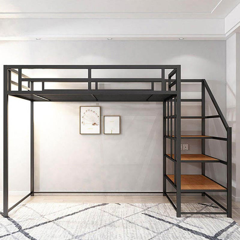 Loft Bed with Storage Stairs – Space-Saving