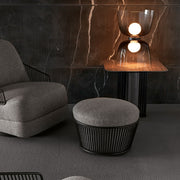 Aria Tailored Round Ottoman