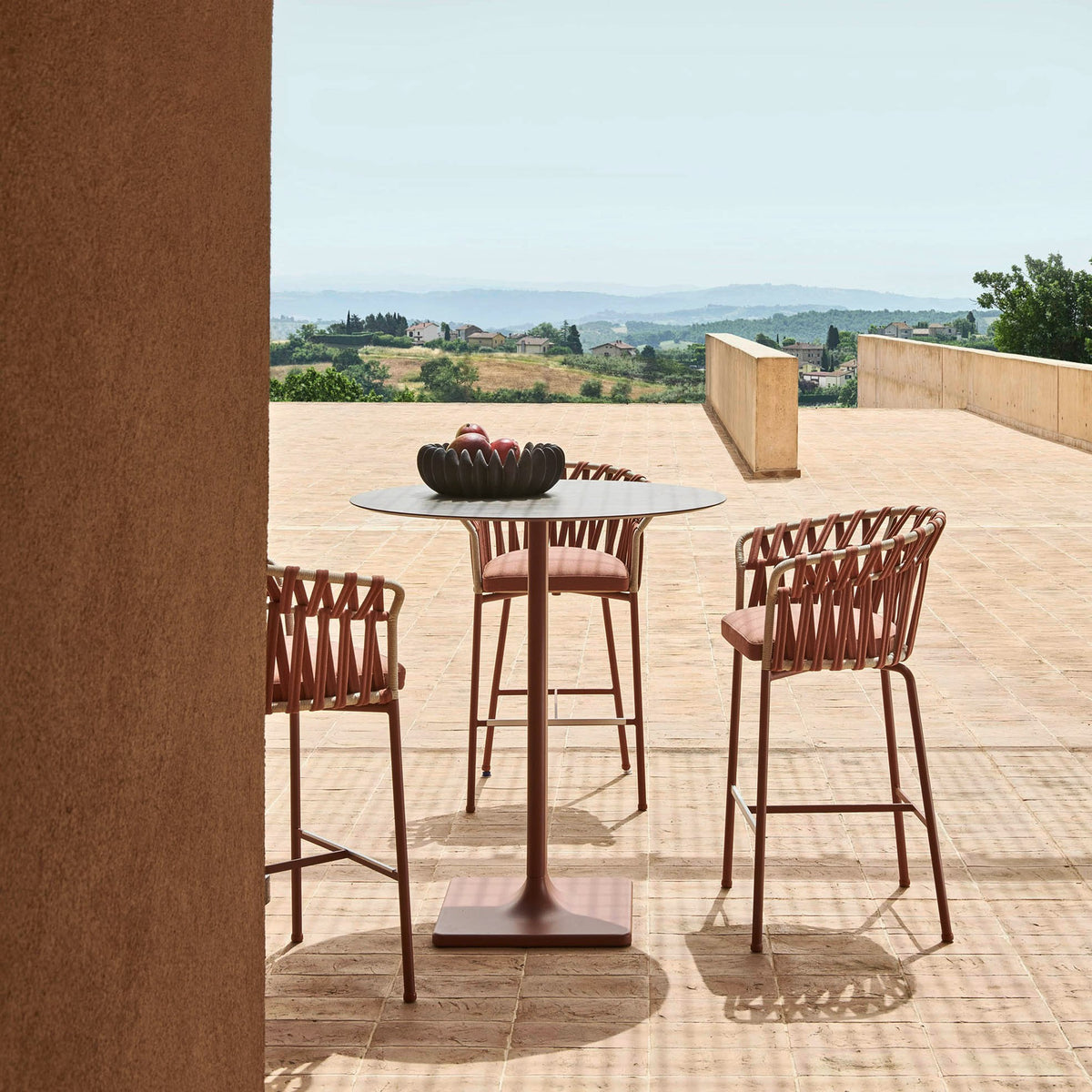 Floral Fold Lounge Bar Stool