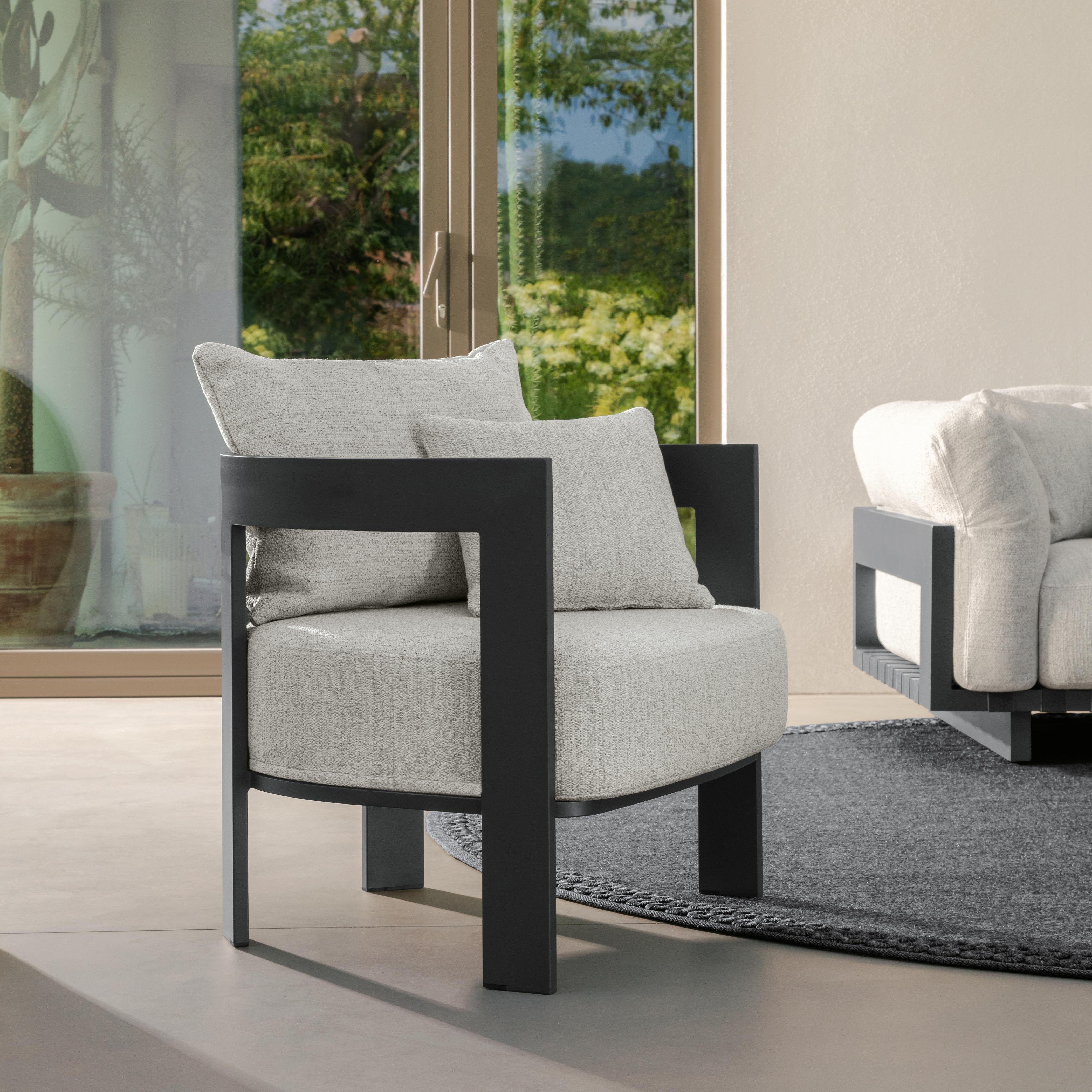 Versatile Aluminum Armchair