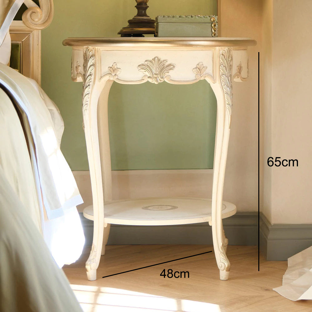 Elegant classic design bedside table