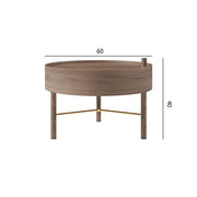 Round Coffee Table with Storage