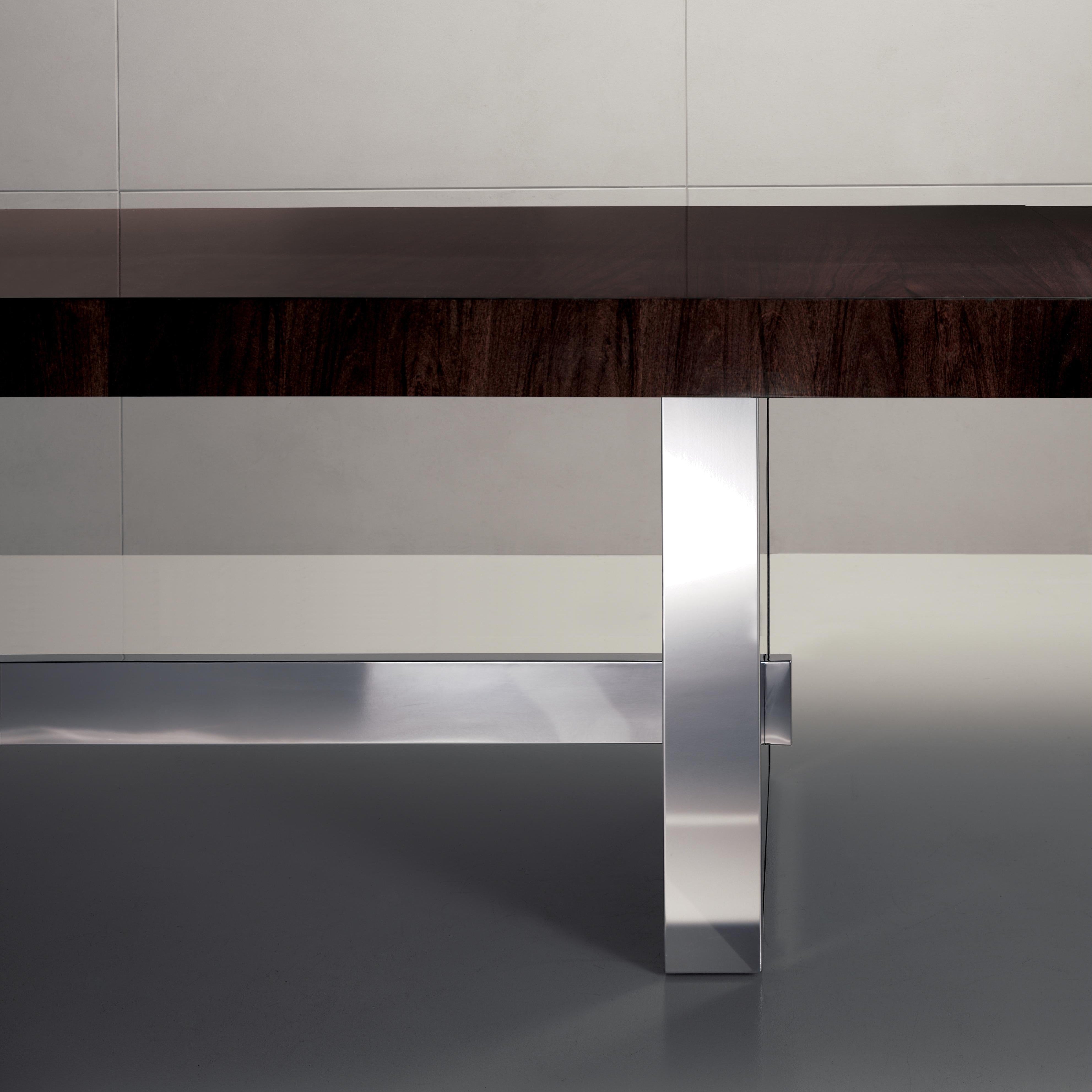 Lumina Mirror-Finish Dining Table