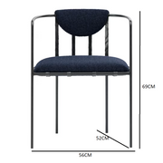 Dolmen graphite chair