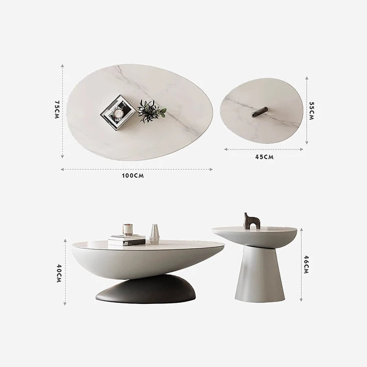 Two-Piece Modern Coffee Table