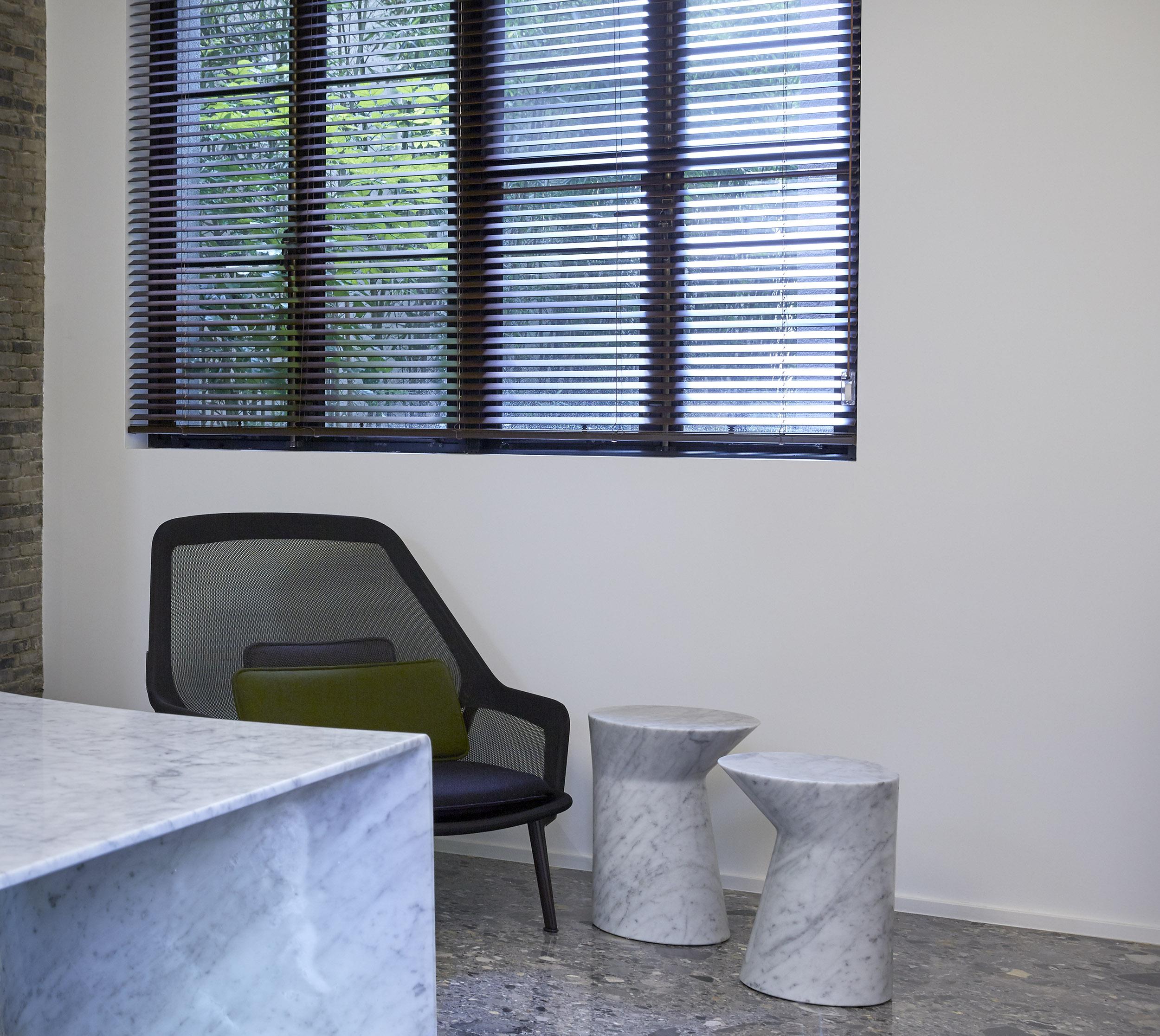 Distinctive marble side table