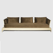 Palm Beach Brown Leather Outdoor Sofas