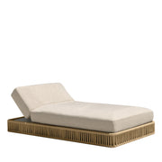 Stylish Outdoor Sunbed with Rope Base