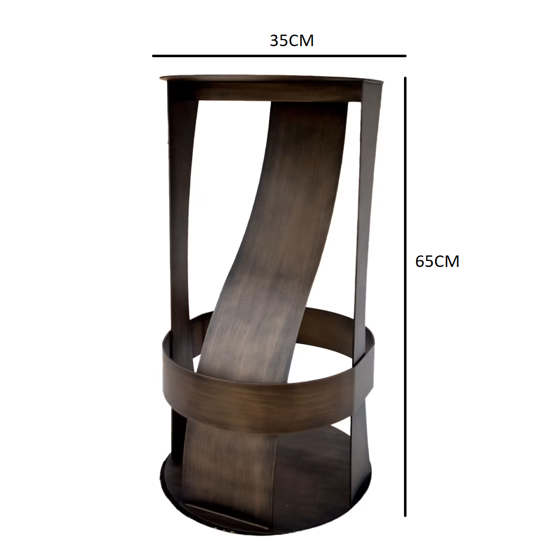 Volo natural-iron stool