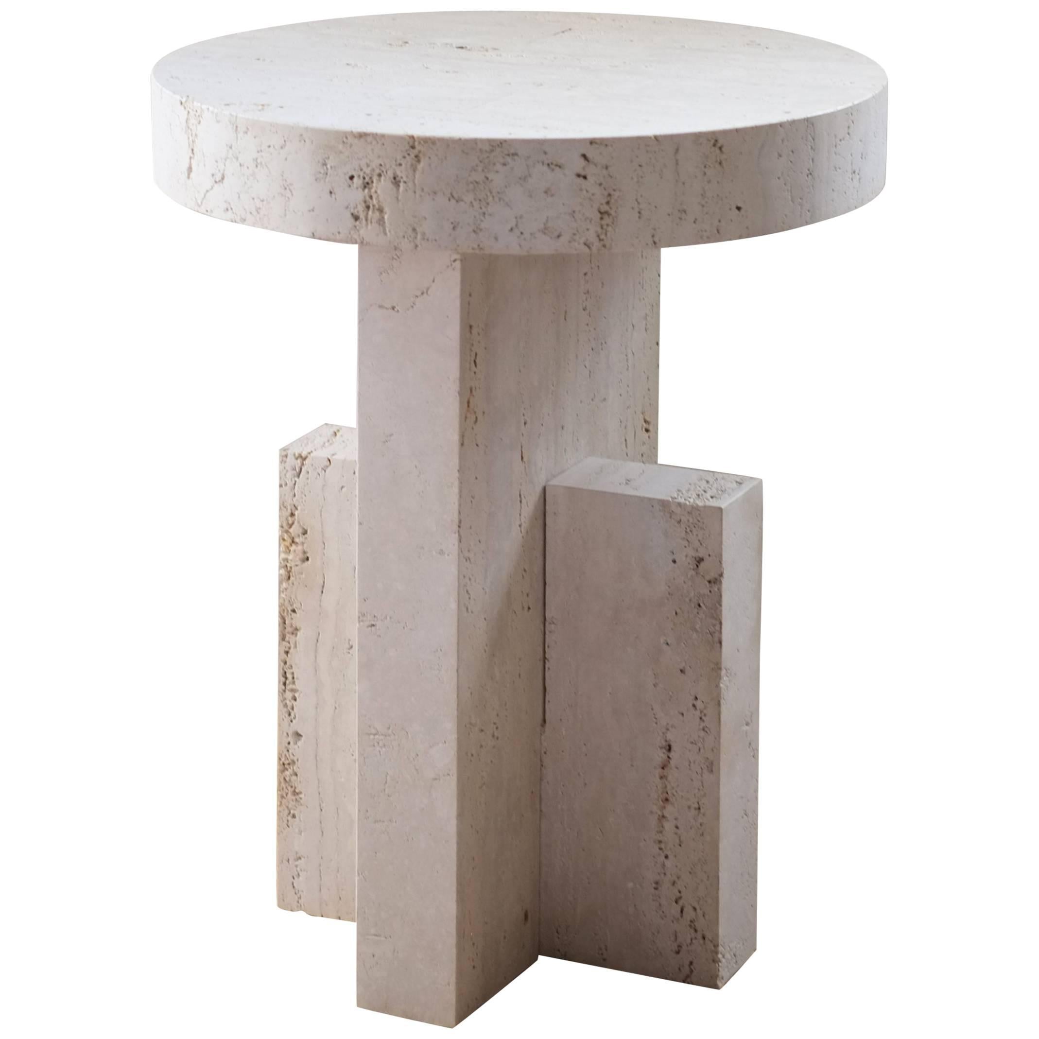 Contemporary flat side table