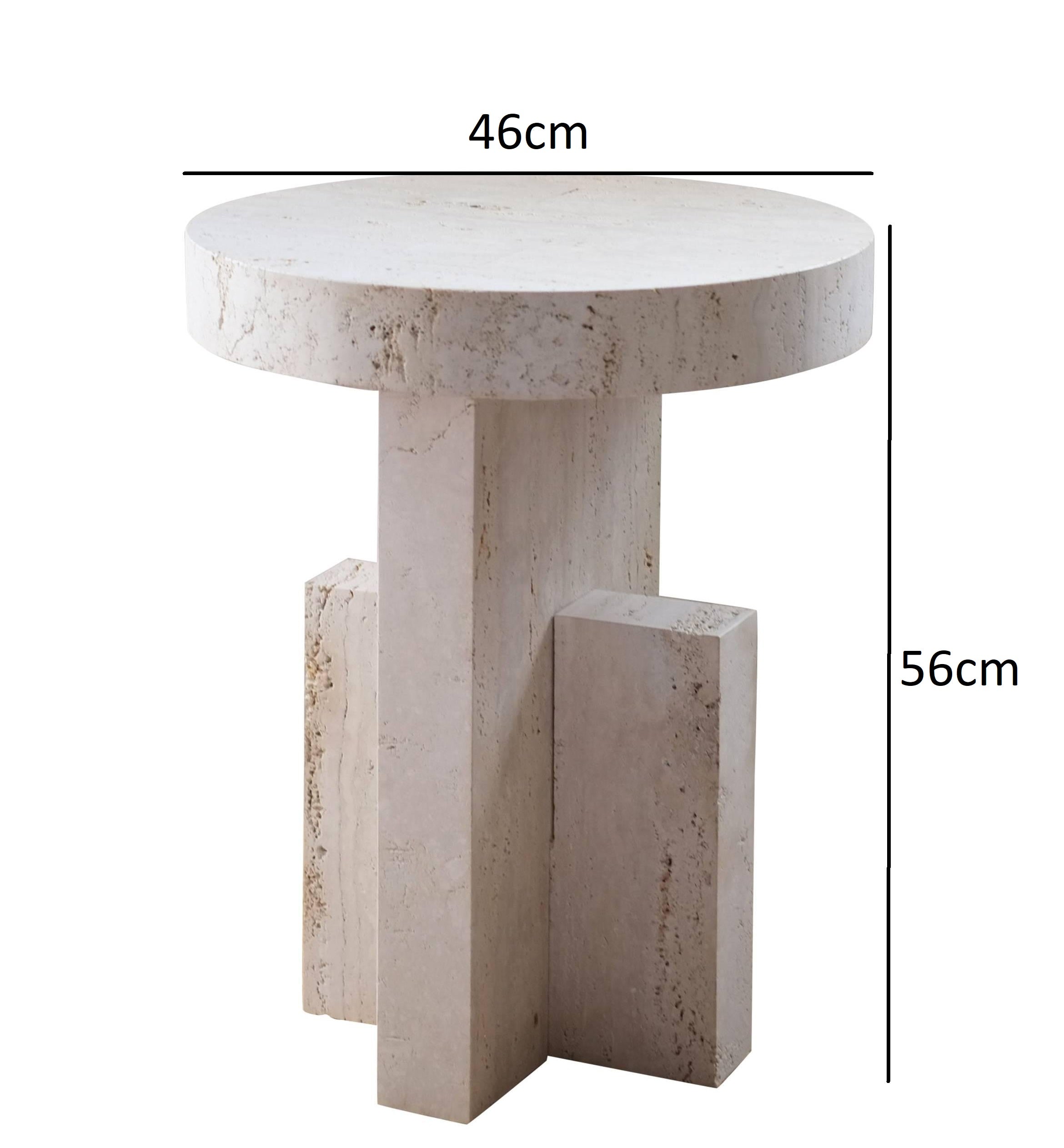 Contemporary flat side table