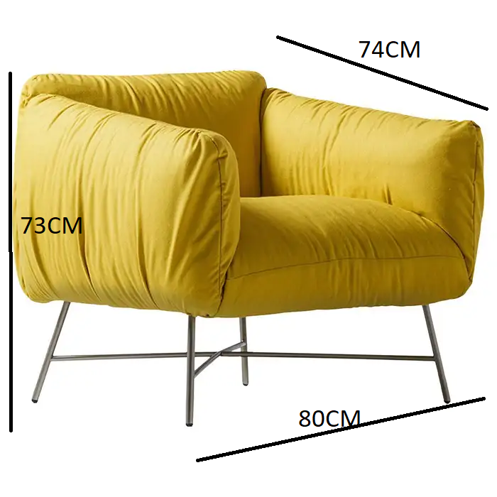 Luna Radiant Yellow Armchair