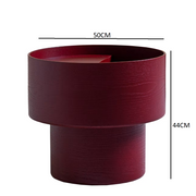 Vinnie burgundy side table