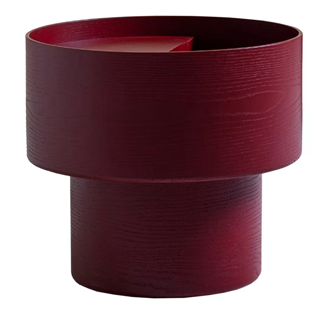 Vinnie burgundy side table