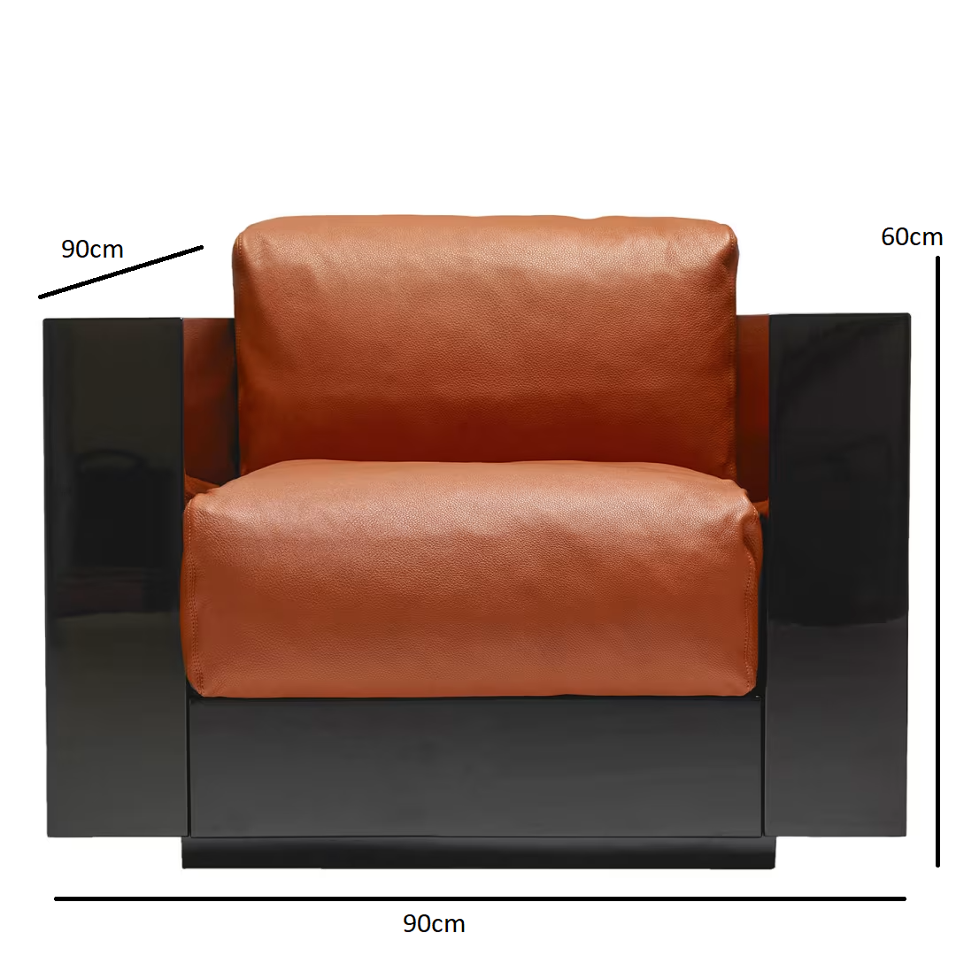 Saratoga orange armchair