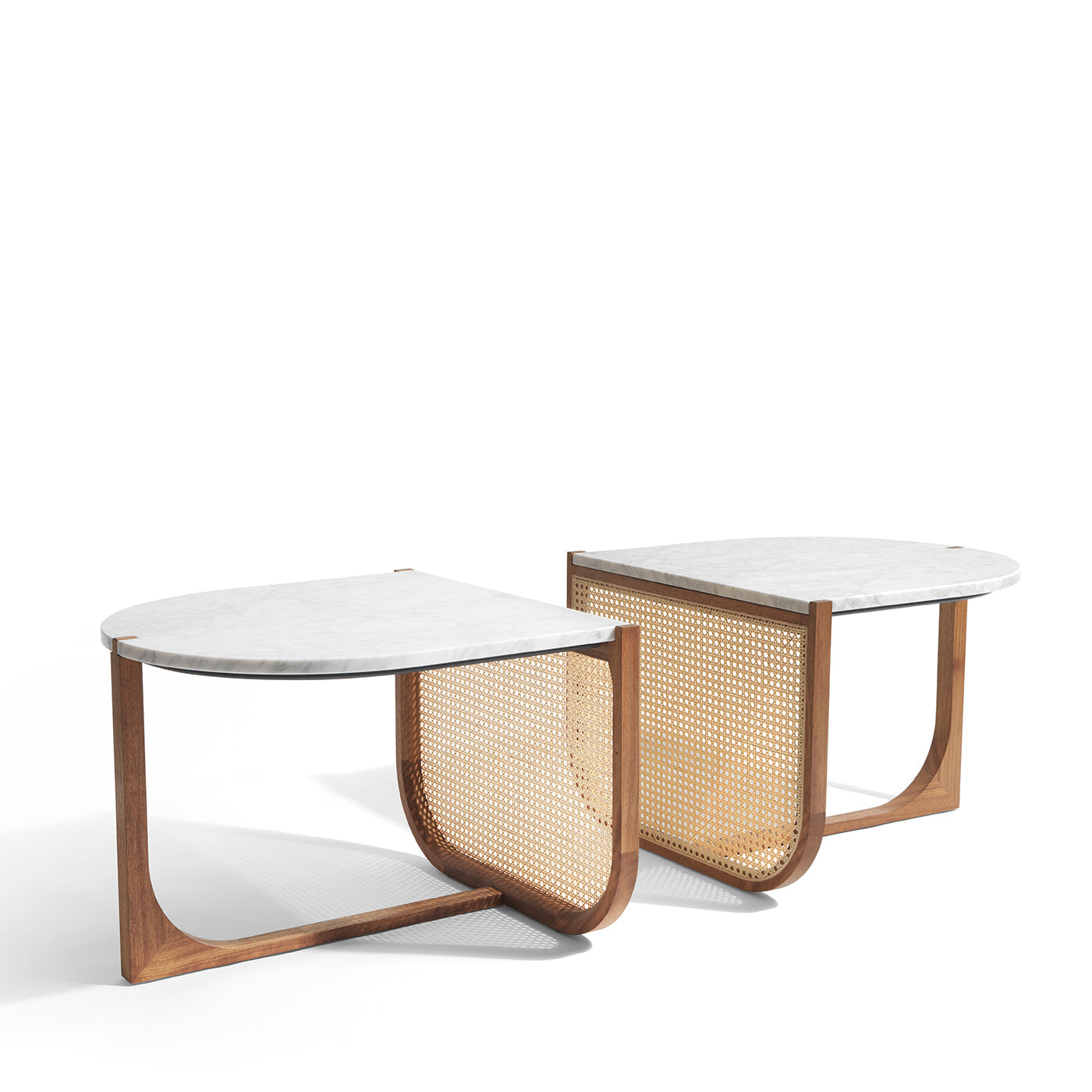 Double table with a distinctive design