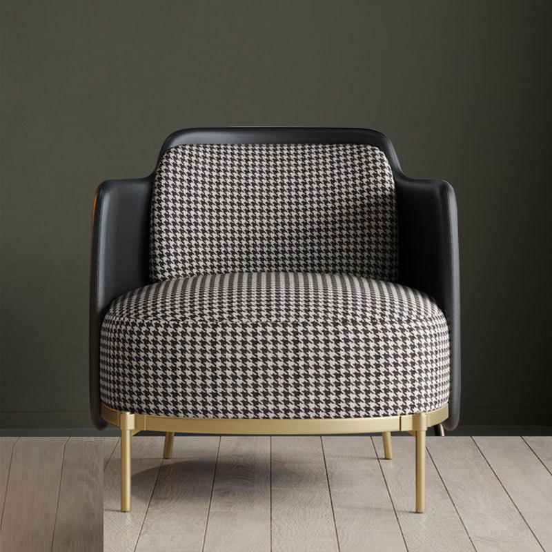 Chair with gold metal legs