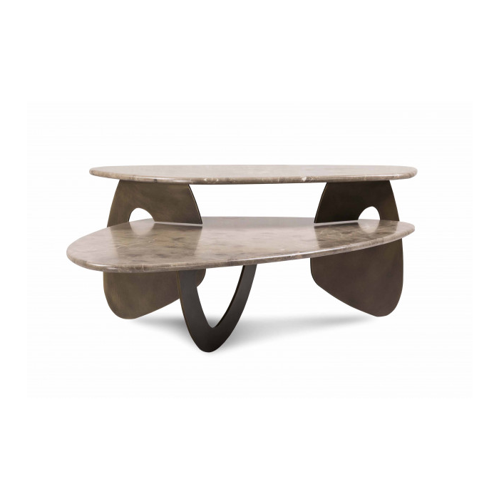 Multilevel Marble Coffee Table