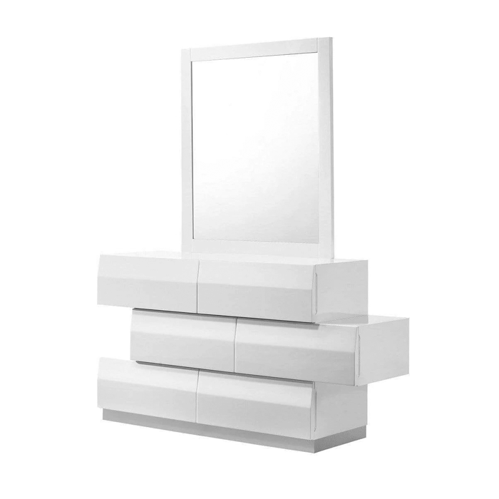 Milano White Bedroom Set