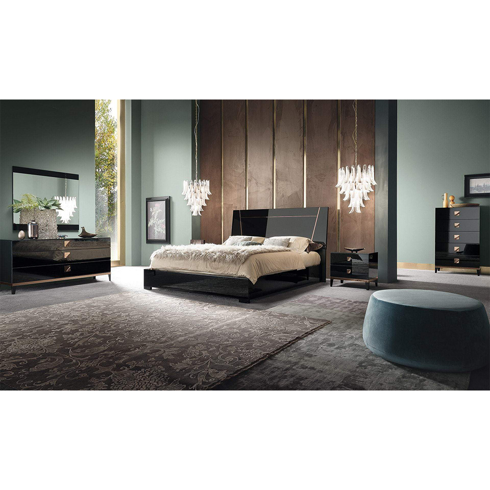 Mont Noir High Gloss Bedroom Set