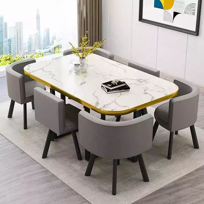Chic Six-Seater Dining Table