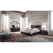 Rustic Elegance Matt Black Bedroom