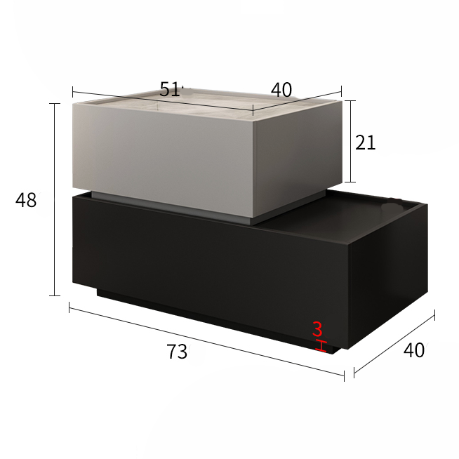 Premium Wood Nightstand