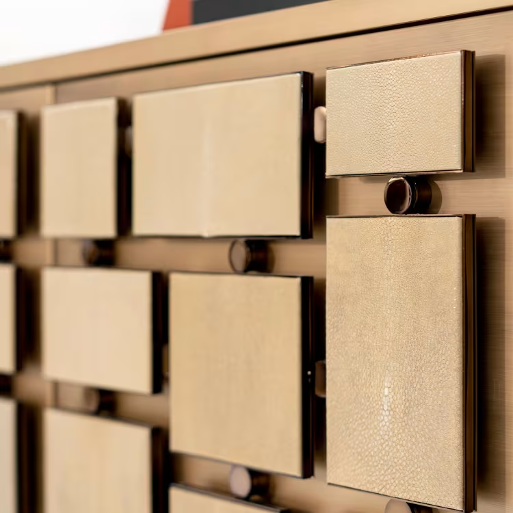Sideboard with ray skin
