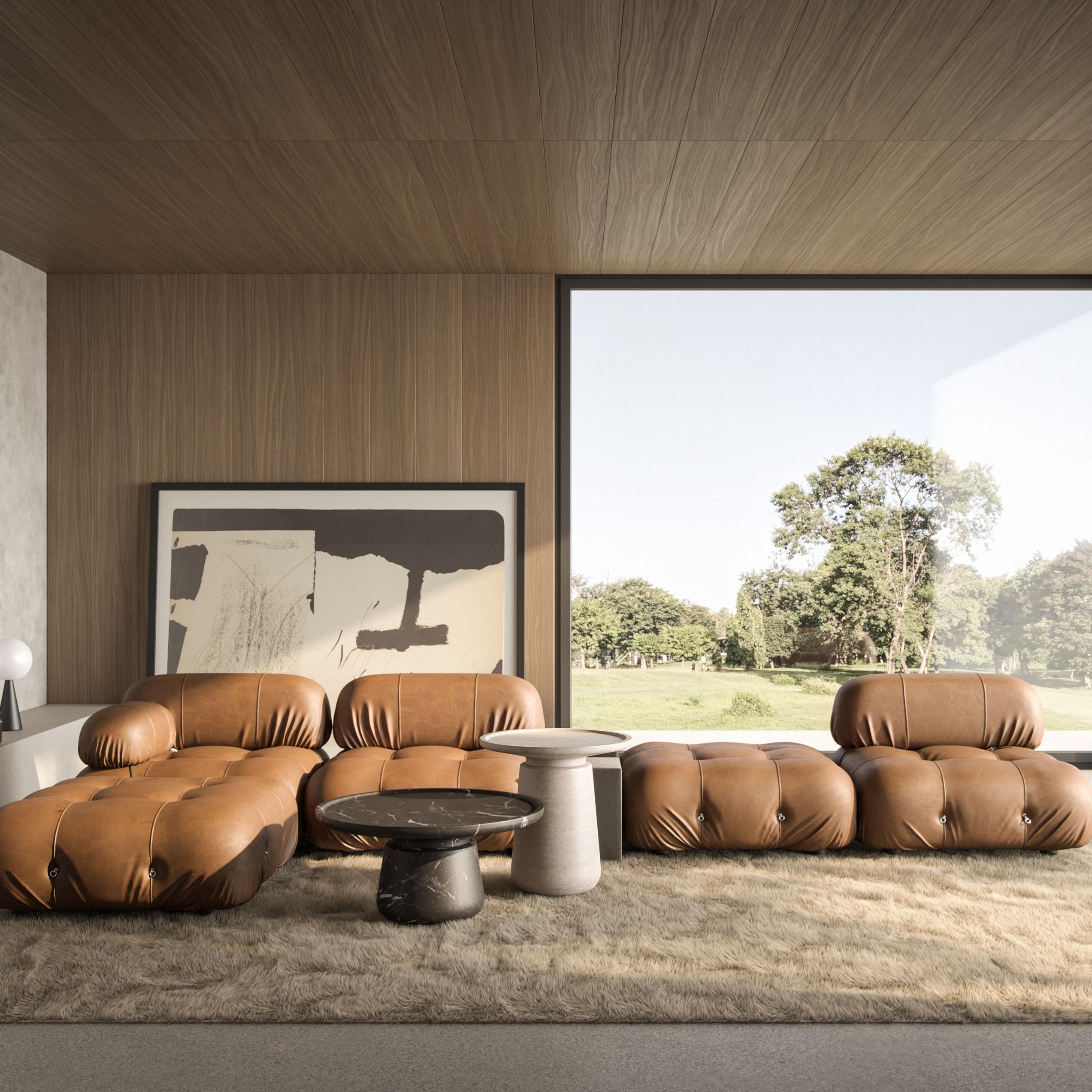 Marble table designed by Mary