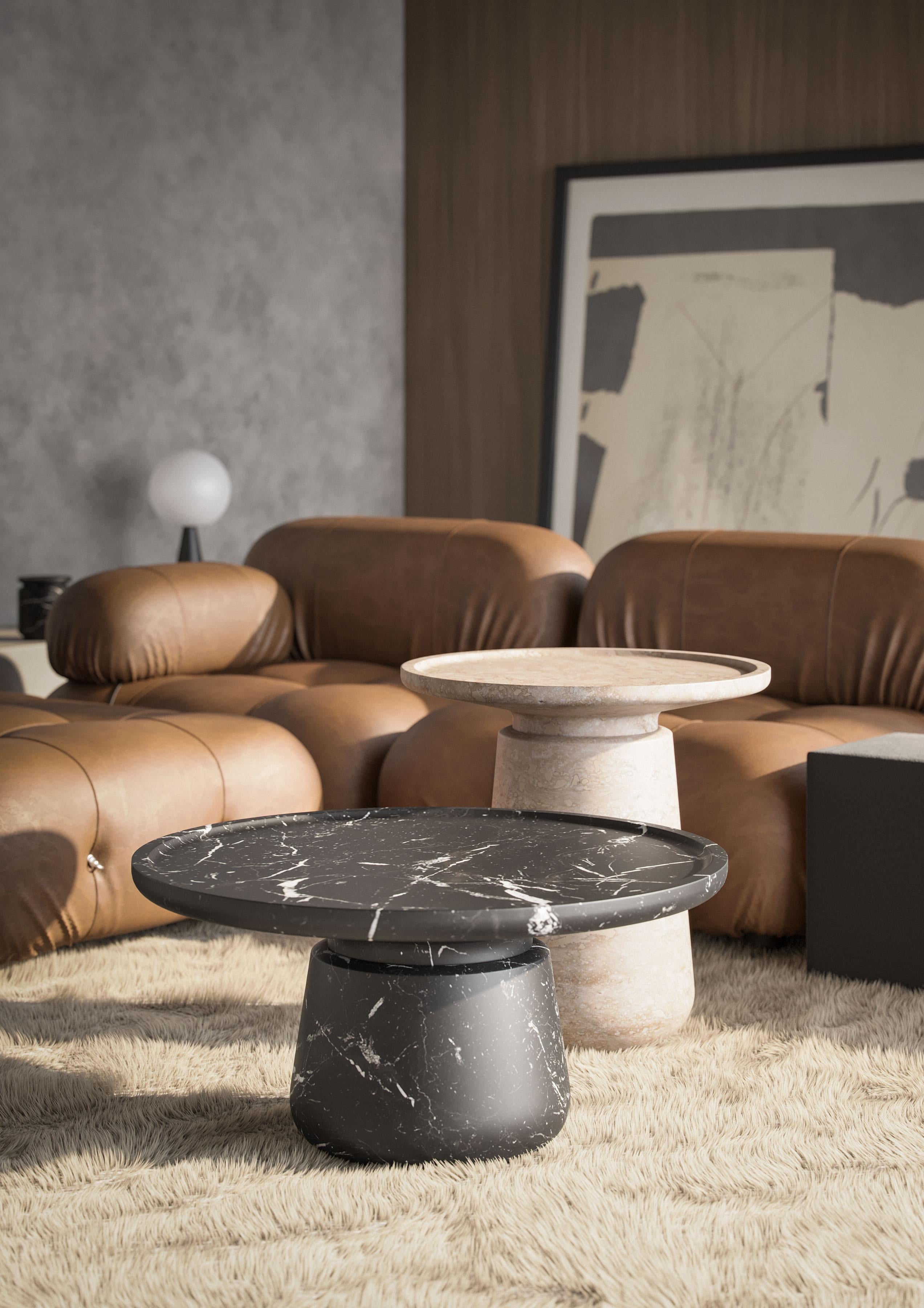 Marble table designed by Mary