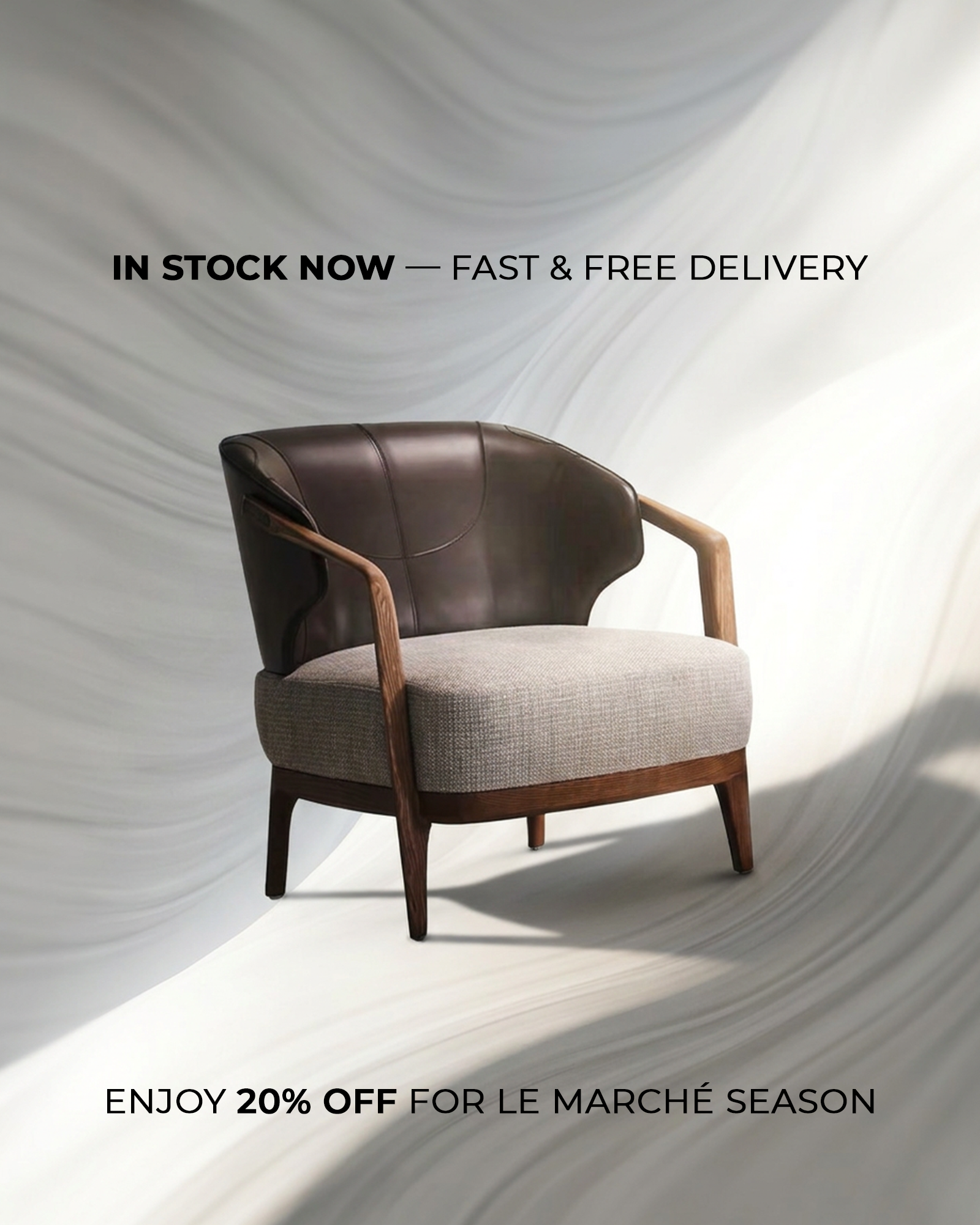 Sydney leather armchair
