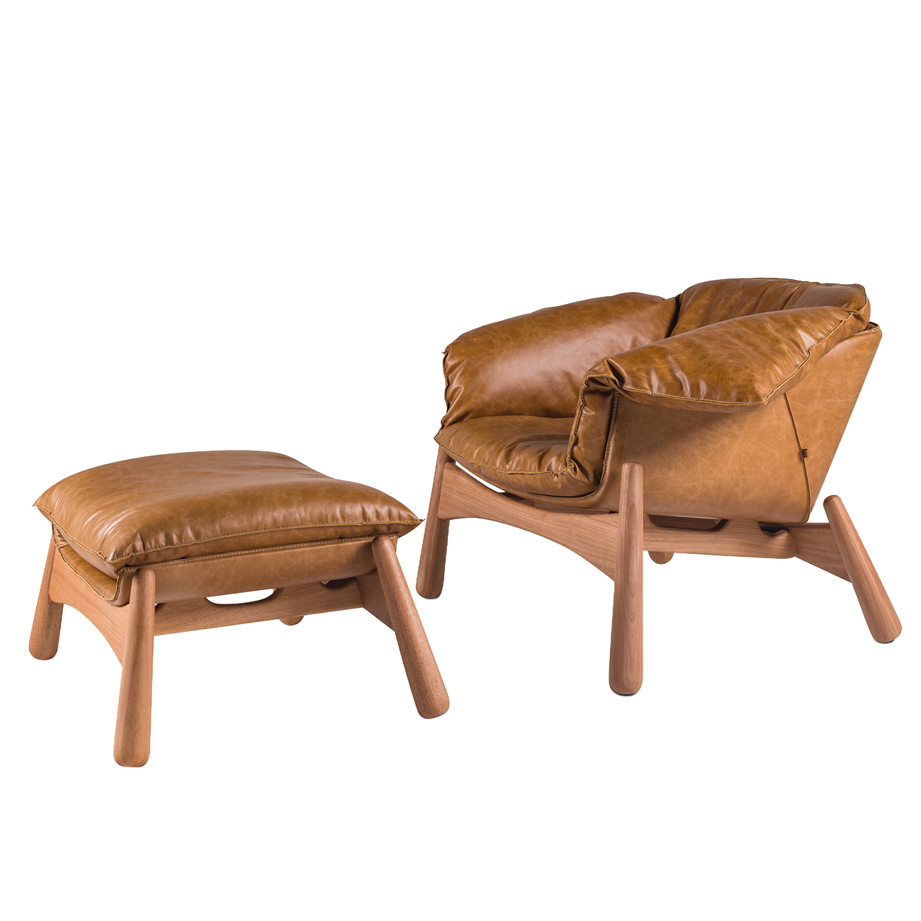 Atum Armchair with footrest