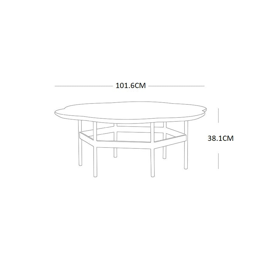 Modern round coffee table