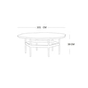 Modern round coffee table