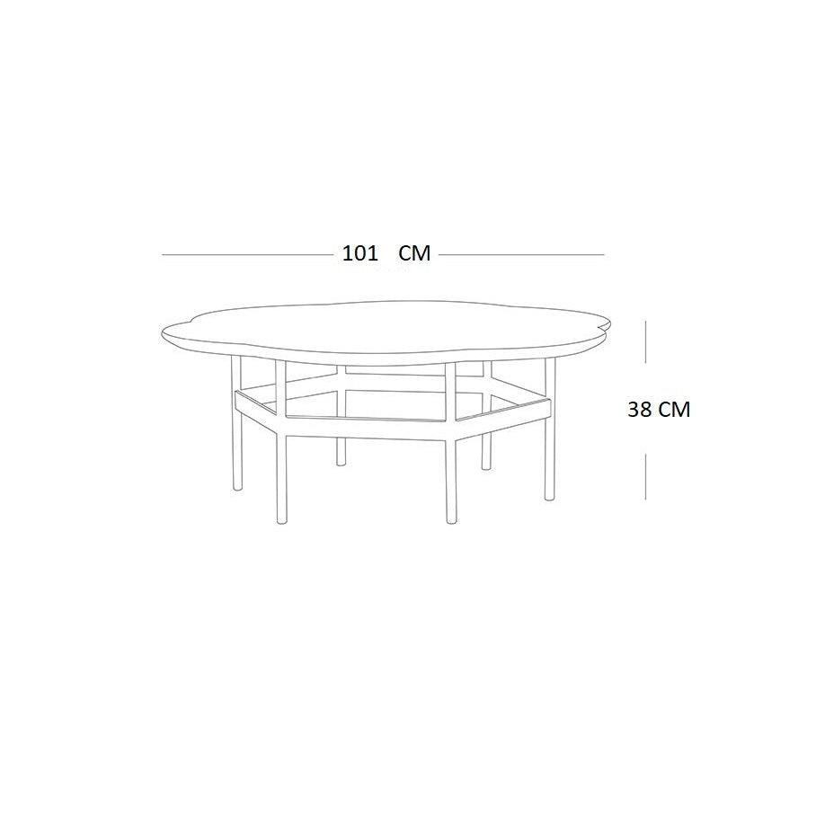 Modern round coffee table